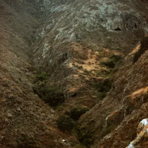 canyon on North side of West Anacapa Island