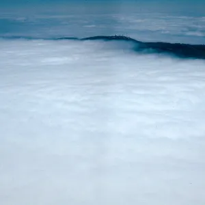 navy base above fog, Santa Cruz Island