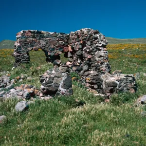 ruins, Campo Punta West, Santa Cruz Island