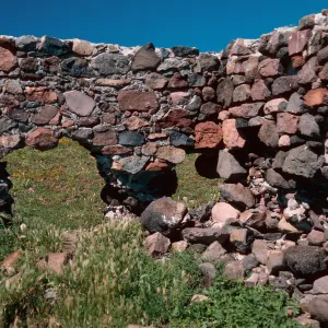 ruins, Campo Punta West, Santa Cruz Island