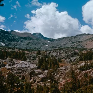 trail to Summit Pass from Virginia Lake, KKM, August, 1966 