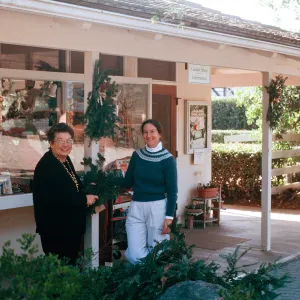 Dorothy Keinath, volunteer and Gail, Meadows Shop manager