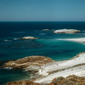 Landï¿½s end, W end, with Sea Elephant and Sea Lion colonies, San Miguel Island